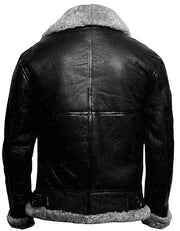 Men's B3 Bomber Jacket For Men Real Sheepskin RAF Leather Jacket