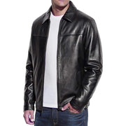 Men's Genuine Lambskin Leather Classic Black Biker Style Jacket | lambskin Jackets For Men