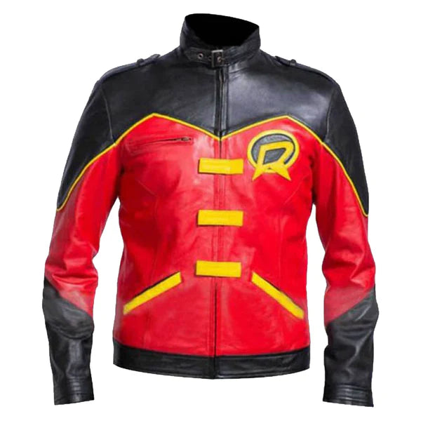Batman Robin Tim Drake Red & Black Jacket, gift for boyfriend