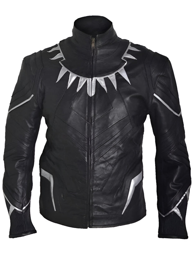 Black Panther Chadwick Boseman T’Challa Leather Jacket, gift for him