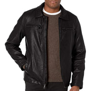 Men's James Faux Leather Jacket, gift for boyfriend