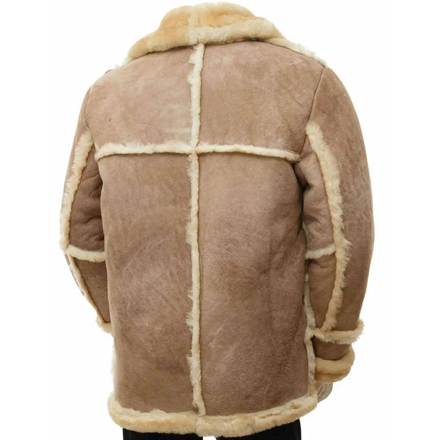 Mens Sheepskin Leather Coat