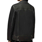 Women Studded Leather Biker Jacket