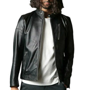 Mens Leather Jacket Premium Lambskin,, Ideal Gift for Him, Classic Biker Style