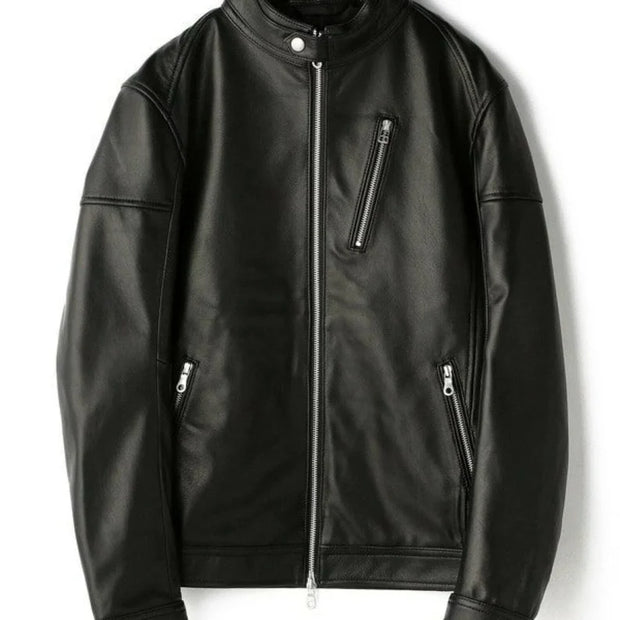 Mens Leather Jacket Premium Lambskin,, Ideal Gift for Him, Classic Biker Style, Perfect for Everyday Wear
