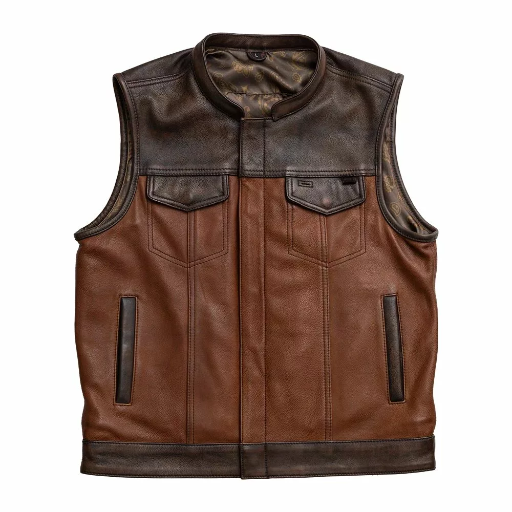 Gunner Mens Motorcycle Leather vest