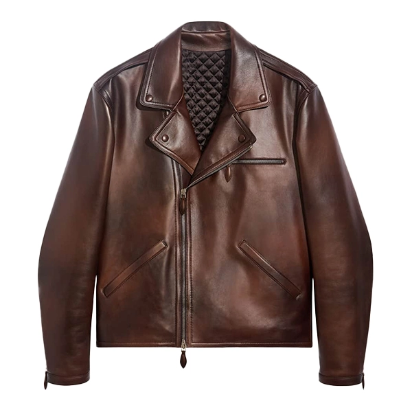 Men’s Brown Motorcycle Leather Jacket